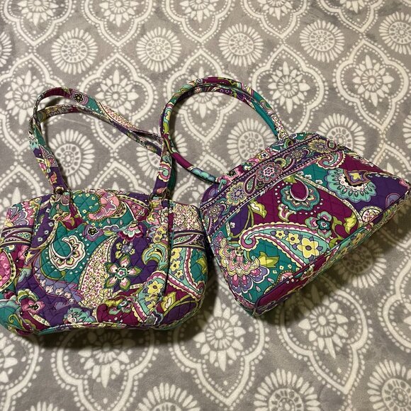 Vera Bradley Handbags - Vera Bradley Heather Pattern 2 bags!  Bowler bag (EUC) and Glenna